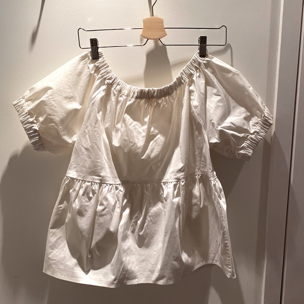 Kate Spade White Off the Shoulder Top